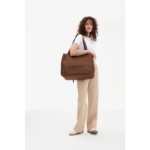 NWT BEIS The East/West Tote in Maple Brown - Picture 3 of 7